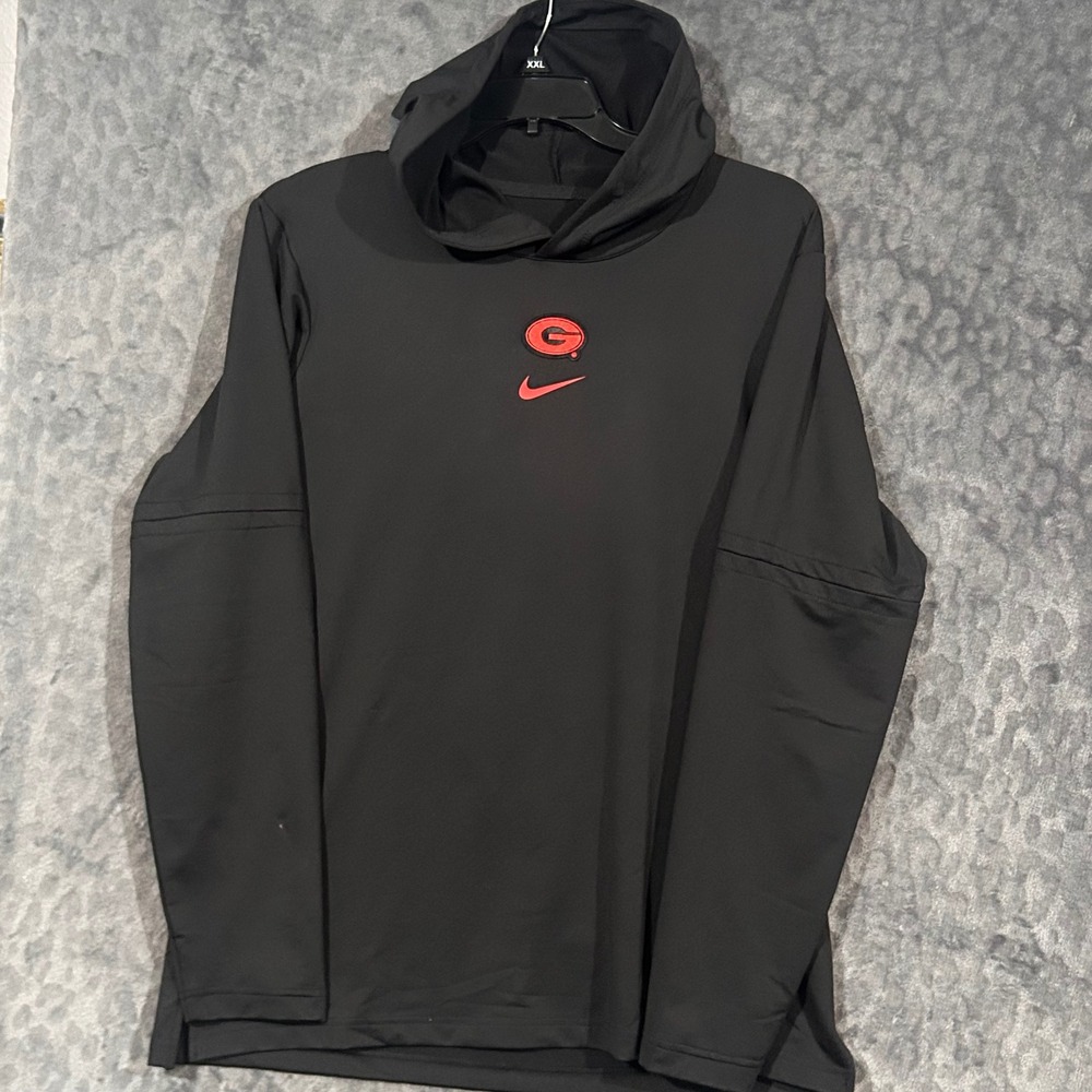 Nike Dri-FIT Georgia Bulldogs Mens Large Black Hoodie Pullover DZ8102-010